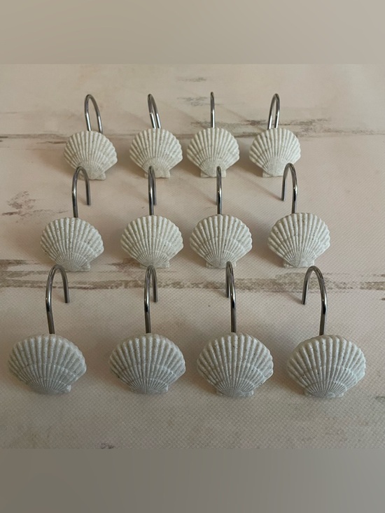 Target Other - Seashell Shower Curtain Hooks Set of 12 in White